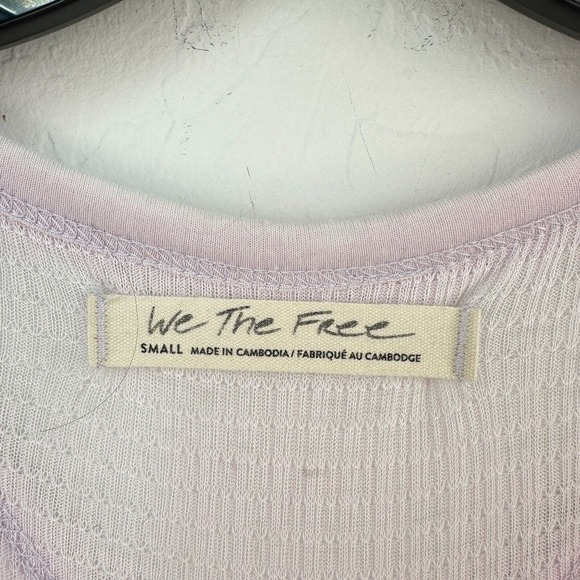 We The Free Citrine Thermal Top Womens Small Purple Long Sleeve V-Neck Tunic - Picture 12 of 15